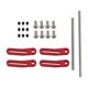 thumbnail image 3 of Parachoques RC De Metal CNC, Barra Parachoques Delantera Y Trasera Para Camiones Trepadores De Control Remoto 1/10, Accesorios DIY, Color Rojo, 3 of 5