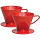 thumbnail image 1 of Cono para Preparar Café Fino Tamaño 2 Rojo Juego de 2, 1 of 6