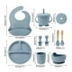 thumbnail image 2 of Set Cubiertos Silicona Libre BPA Antideslizante Celeste, 2 of 2