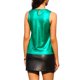 thumbnail image 3 of INSPIRE CHIC Camiseta Holográfica Brillante de Halloween para Mujer Fiesta Disco Top de Tirantes Metálico para Mujeres S Verde-1, 3 of 6
