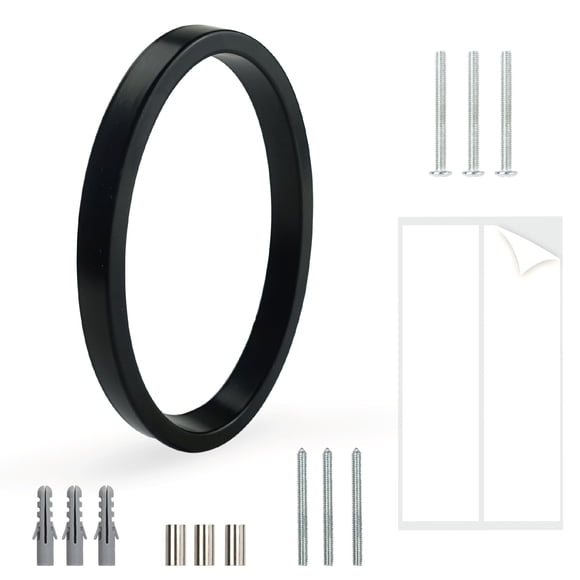 Número de casa HASWARE de aluminio negro flotante de 5"