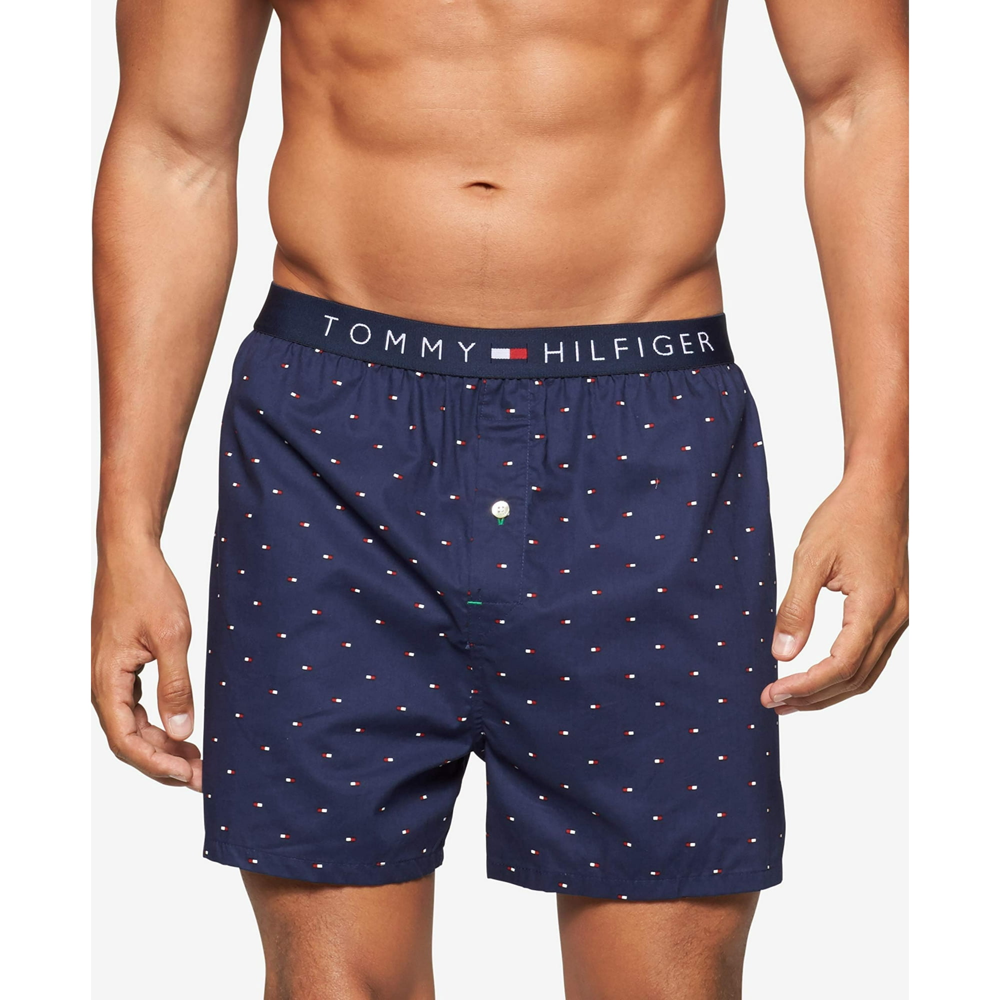 Ropa Interior Tommy Hilfiger Woven Boxers Sailor Navy Para Hombre