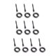 thumbnail image 3 of 10x Guías de ca?a de pescar de acero inoxidable Kit de reparación de punta de ca?a de pescar Blanco 6, 3 of 5