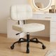 thumbnail image 1 of Silla DUMOS Ergonómica Sin Brazos de Cuero PU Beige con Ruedas, 1 of 9