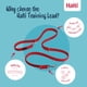 thumbnail image 3 of Correa de entrenamiento Halti multifuncional con doble punta para perros, color rojo, 2 m, 3 of 6