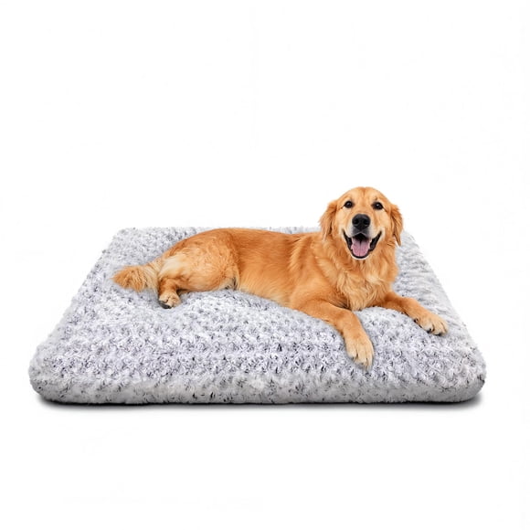 Cama para Perro Yintrest XL 89x58 cm Plush Ortopédica Gris