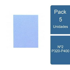Norton - Pack 5 Esponja Abrasiva Nº2 P320-P400