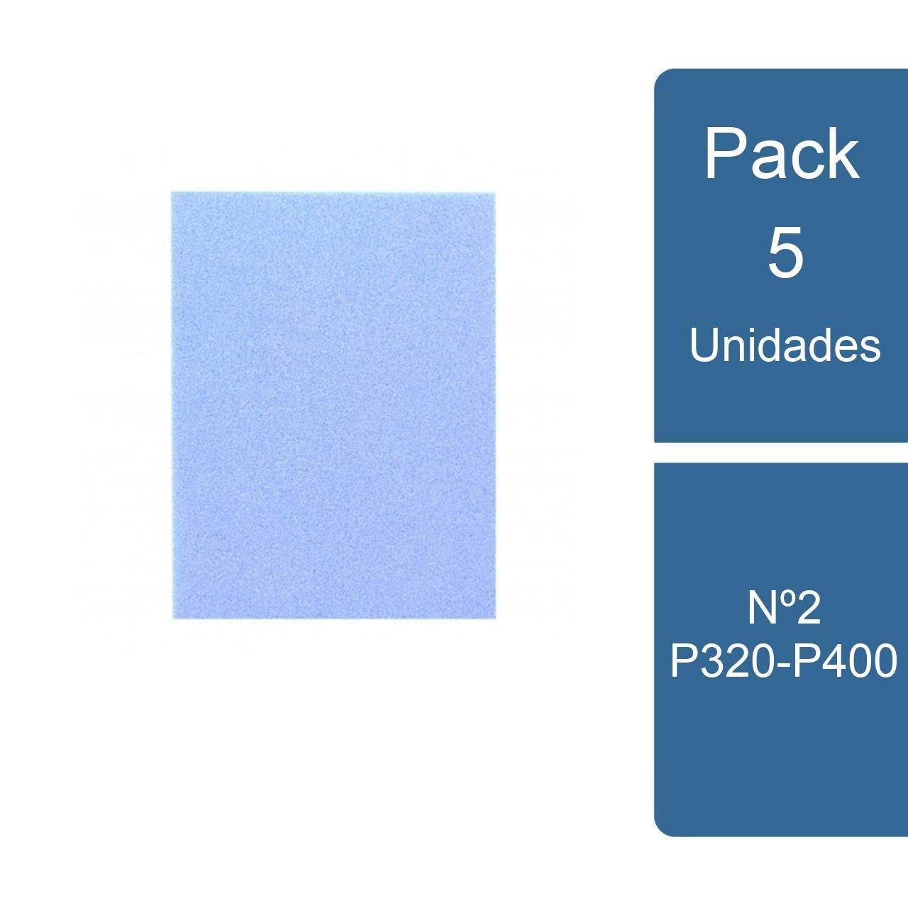 Norton - Pack 5 Esponja Abrasiva Nº2 P320-P400