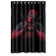 thumbnail image 1 of Cortina de ducha de superhéroe Deadpool Dalassa Hankin, juego de cortina de baño con ganchos, tamaño 48 x 72 pulgadas, 1 of 3
