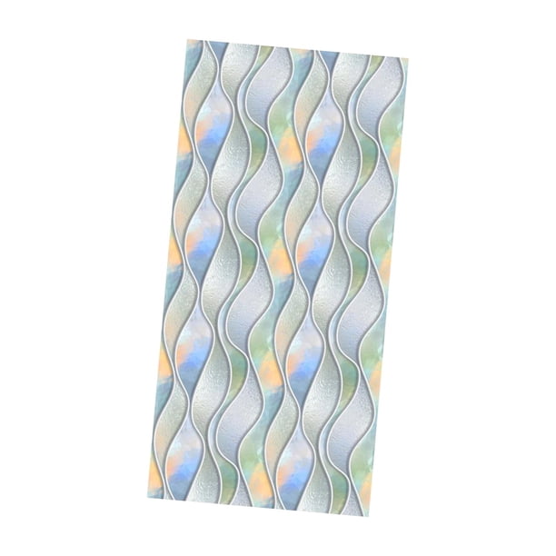 Película de privacidad de ventana, s de ventana , Vinilo de ventana decorativo 3D, Calcomanías de vidrieras, de ventana , estilo D