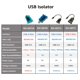 thumbnail image 2 of Aislador USB DSD TECH SH‑G01L 480 Mbps USB 2.0, 2 of 9