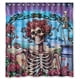 thumbnail image 1 of Cortina de ducha de la banda de rock Grateful Dead, juego de cortina de baño con ganchos, tamaño 66 x 72 pulgadas, 1 of 3