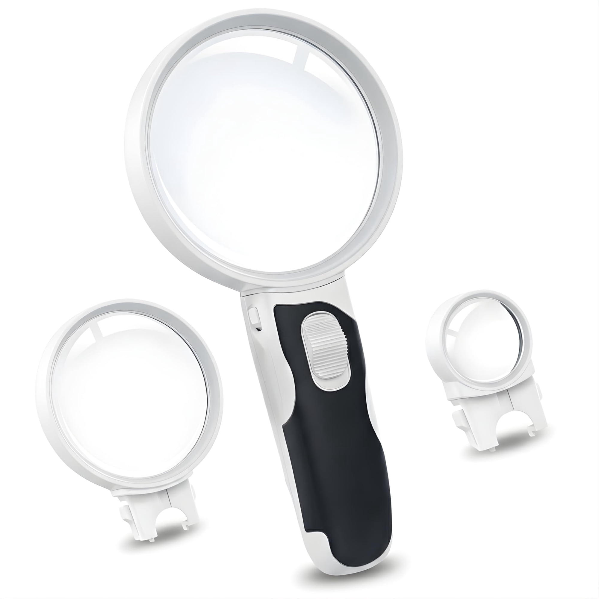 Deluxe Products - Productos De Lupa De Lujo Con 3 Lentes Y Luces Led