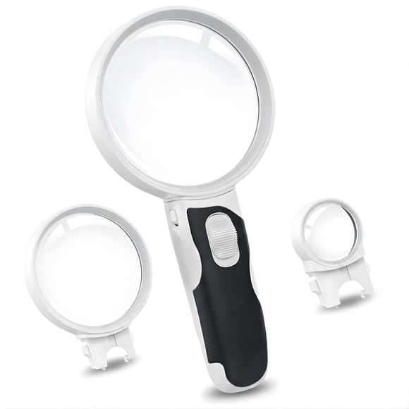 Productos de lupa de lujo con 3 lentes y luces LED