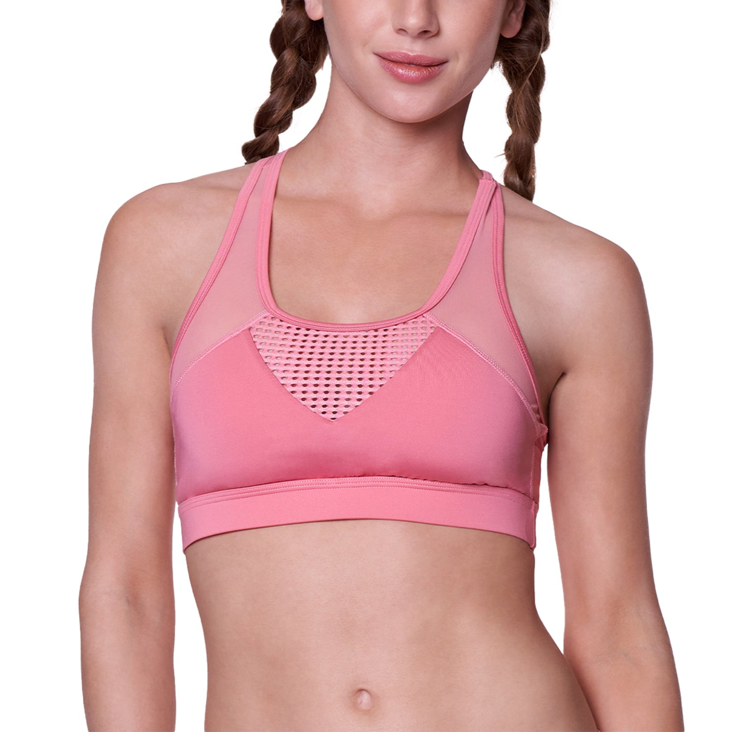 Baziani - Sostén Peto Deportivo Fitness Seamless 3905 Palo Rosa