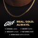 thumbnail image 2 of Collar GLD Micro Cuban 46 cm 3 mm chapado en oro de 18 k, 2 of 8