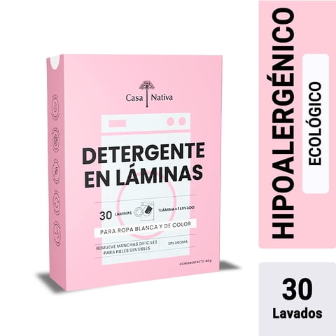 Casa Nativa - Detergente En Laminas S Aroma Cn 30 Un
