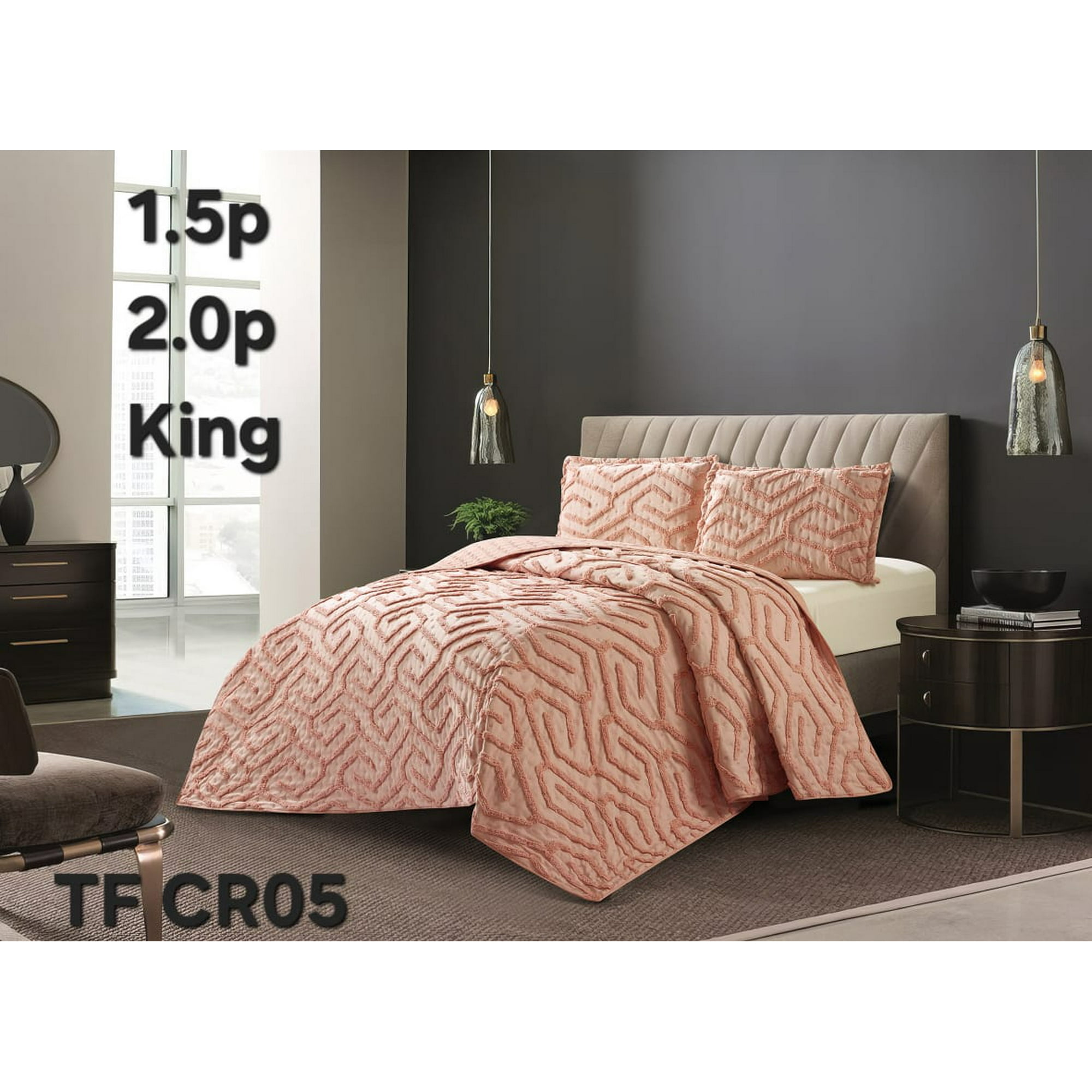 Aladdins Shop - Cobertor De Verano King Plumon Ligero Polialgodón Color Palo Rosa