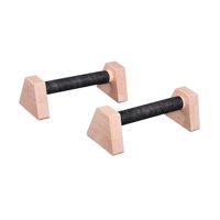 Ioensy - 2 Soportes De Flexiones De Madera Para Entrenamiento De Fuerza De La Parte Superior Del Cuerpo, Equipo De Fitness Para El Hogar, 25 Cm