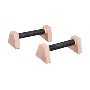 Ioensy - 2 Soportes De Flexiones De Madera Para Entrenamiento De Fuerza De La Parte Superior Del Cuerpo, Equipo De Fitness Para El Hogar, 25 Cm