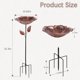 thumbnail image 2 of Juego de 2 bañeras para pájaros Retyion de 27 cm con forma de flor, 2 of 9