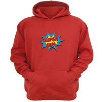 Genérico - Polerón Canguro Super Girl Rojo Talla S Unisex