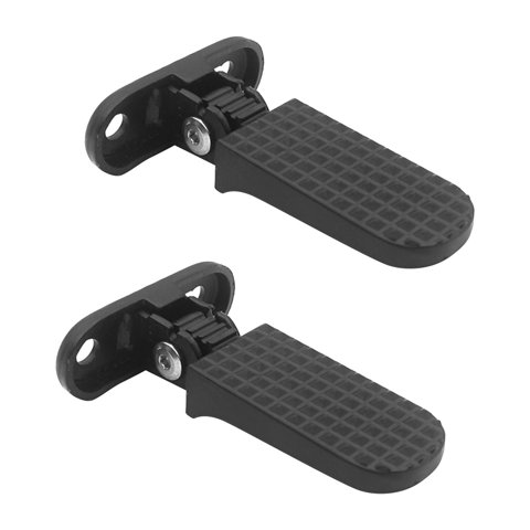 Magideal - 2 Piezas Pedales De Pie De Bicicleta Plegables Descansados Para Bicicleta De Cómodas Pedales Traseros De Doblada Del Asiento Trasero Para Reparar El