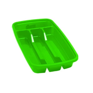 Genérico - Porta Cubiertos Organizador Cocina Plástico Alta Calidad Verde Limon
