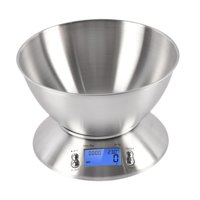 Magideal - Báscula De Cocina Digital Con Recipiente, Báscula Portátil Multiusos De 11 Lb/5 Kg Para Alimentos, Verduras, Leche, Café Expreso Y Alimentos Para Masc