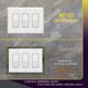 thumbnail image 2 of Placa de pared ENERLITES de 3 vías blanca 12 cm x 17 cm, 2 of 8
