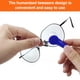 thumbnail image 5 of cepillos limpiadores de gafas, mini cepillo suave de microfibra de plástico, cepillo limpiador de vidrios portátil, toallitas para gafas, cepillo suave, kit de limpieza de gafas de sol (verde, rojo, n, 5 of 7