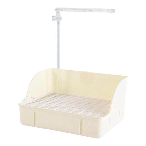 Baño eléctrico para pájaros, ducha para pájaros, caja de baño, bañera para loros con bomba de agua automática y fácil montaje para loros de tamaño med Beige