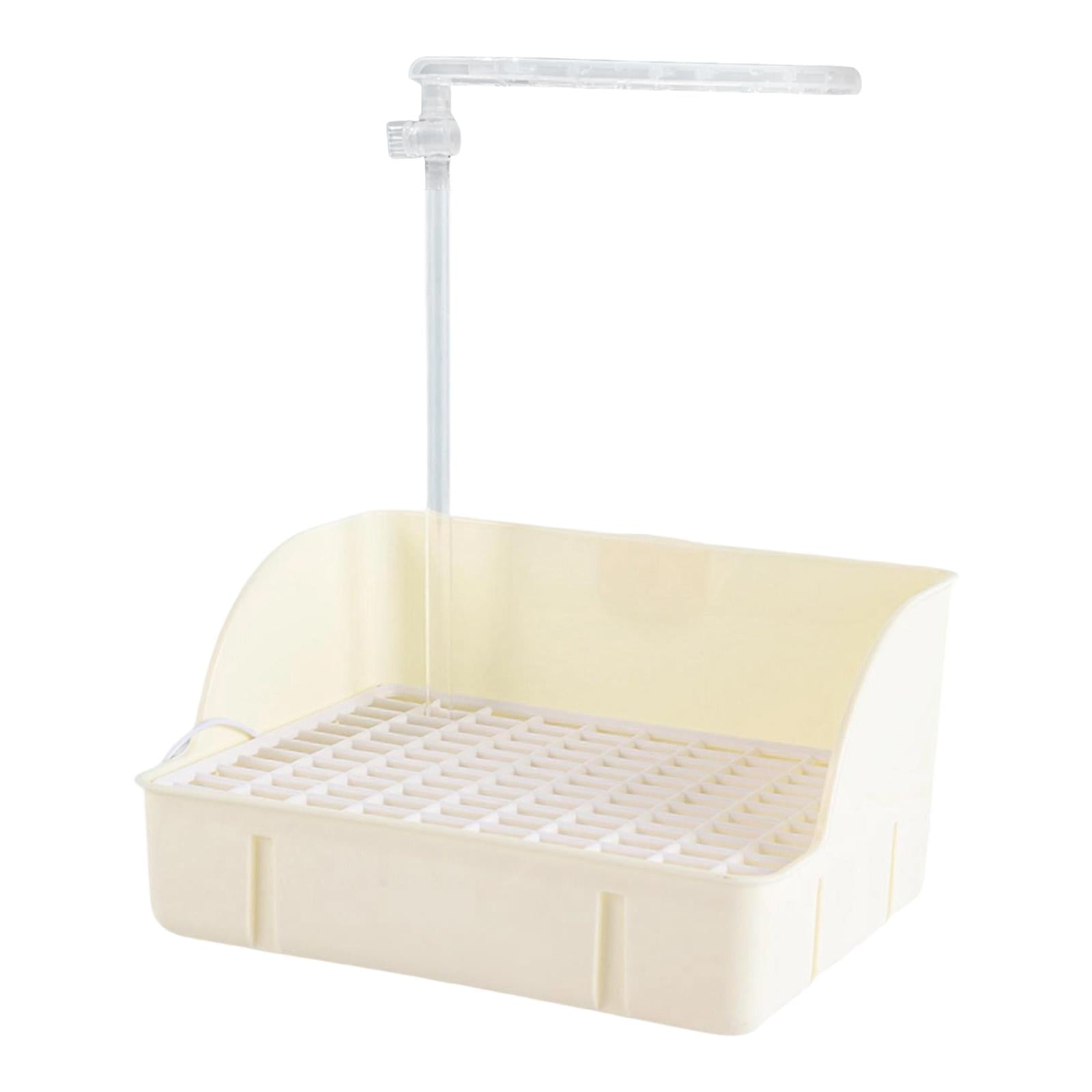 Magideal - Baño Eléctrico Para Pájaros, Ducha Para Pájaros, Caja De Baño, Bañera Para Loros Con Bomba De Agua Automática Y Fácil Montaje Para Loros De Tamaño Med Beige