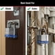thumbnail image 3 of Padlock Master Lock 5D Outdoor con llave, 1 paquete, plateado, 3 of 6