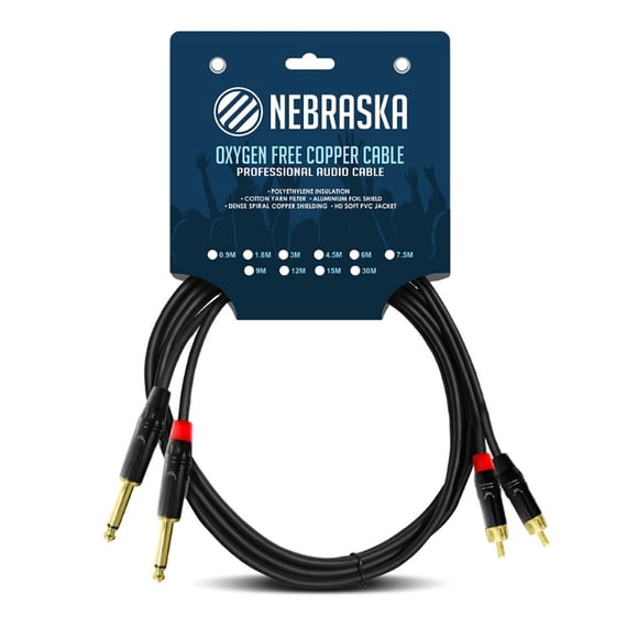 Cable 2 RCA A 2 TS de 3 Metros Nebraska RRJ3