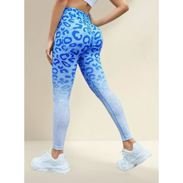 Leggins Deportivos Mujer Levanta Cola Estampado Leopardo