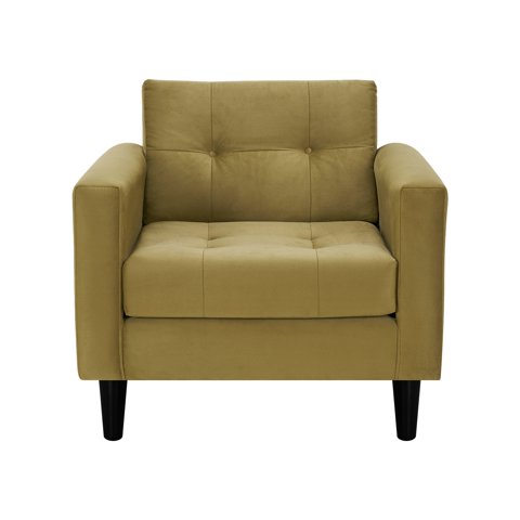 Bodevir - Sofa Retro 1C Felpa 00 Verde Musgo