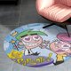 thumbnail image 4 of Los Padrinos Mágicos Alfombra Redonda de Felpa Coral, Antideslizante, No Desprende Pelusas, Lavable y Duradera para Salón, Dormitorio y Habitación de Niños 60cm, 4 of 6