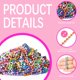 thumbnail image 3 of Cadenas de bolas GEKIXUTP 300 uds 10 cm colores mixtos 2,4 mm, 3 of 6
