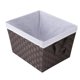 thumbnail image 1 of Cesta Whitmor 33x38x25 cm Espresso con Forro, 1 of 4
