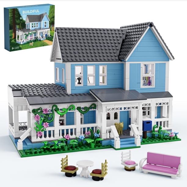 Set de juguetes de bloques de construcción Gilmore House en Stars Hollow, 1107 piezas