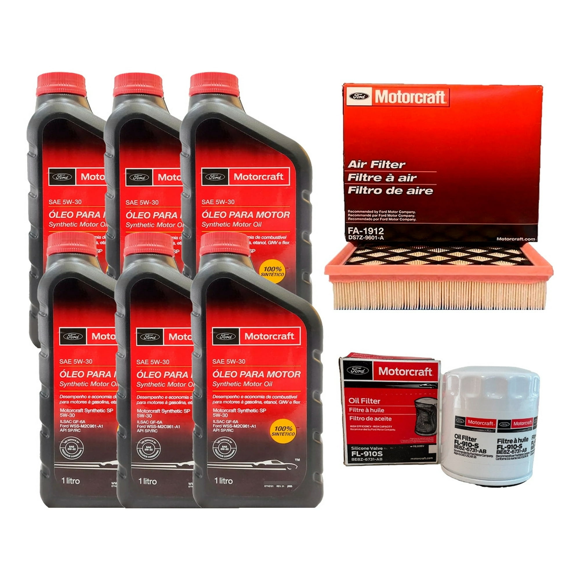 Motorcraft - Kit Mantención Ford Edge 2.0 Filtro Aceite + Aceite + Aire S