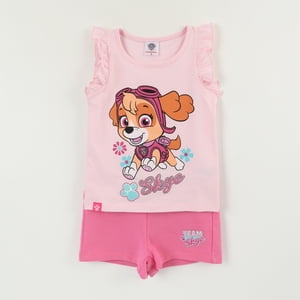 Conjunto Niña Rosado Skye Jumping Paw Patrol