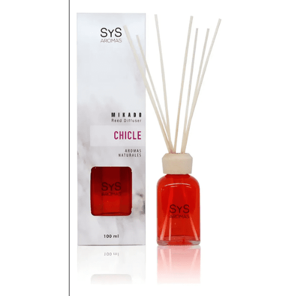 Estuche ambientador Mikado Chicle 100 ml SyS fragancia dulce
