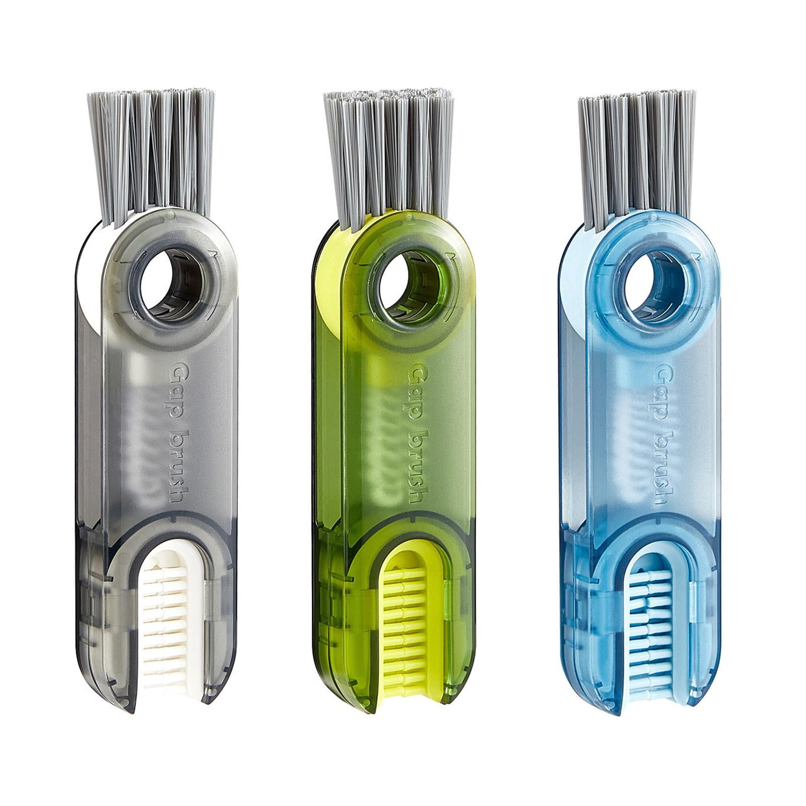 Magideal - 3 Piezas 3 En 1 Botella Cepillo Tapa Cepillo De Limpieza Portavasos Limpiador Taza Limpieza De La Boca Limpiador Portátil Herramientas Limpiador Para