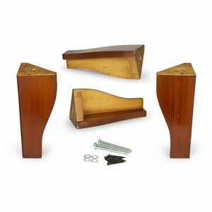 Genérico - Kit De 4 Patas Europea Color Caoba Natural Celta