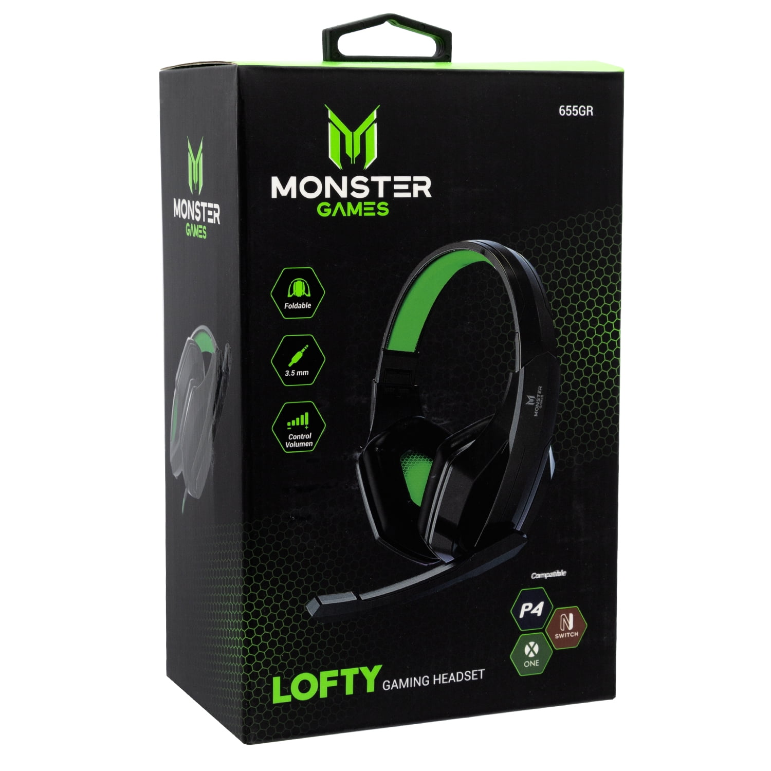 Monster Games - Audifono Gamer Plug Estereo Open Box