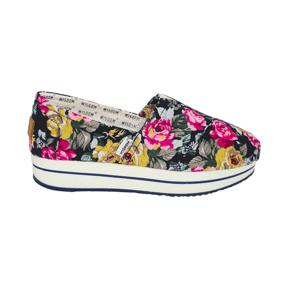 ALPARGATAS WISDOM FLOREADO PURPLE MUJER | W-010 - Talla 36