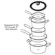 thumbnail image 3 of Tapa universal Ecolution para ollas y sartenes de 24 a 30 cm, color negro, 3 of 7