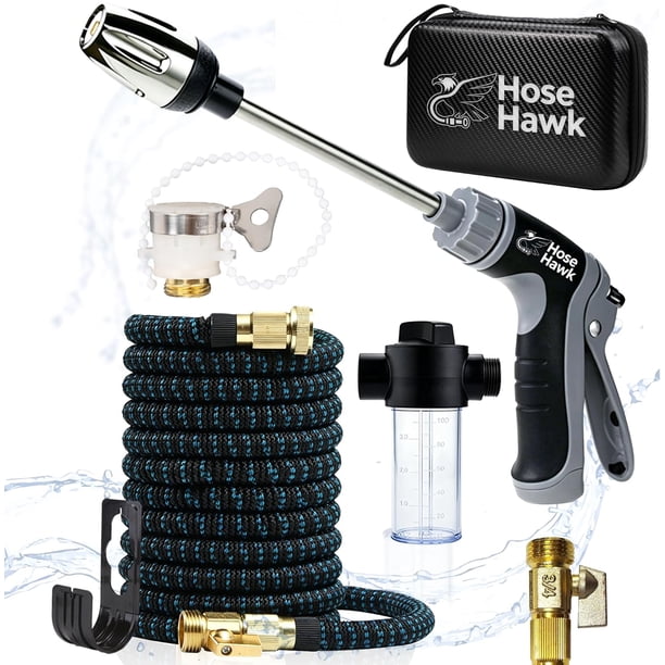 Pistola hidrolimpiadora depósito espuma 3 modos spray manguera 3/4 estilo americano